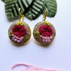 Handembroidered Earrings